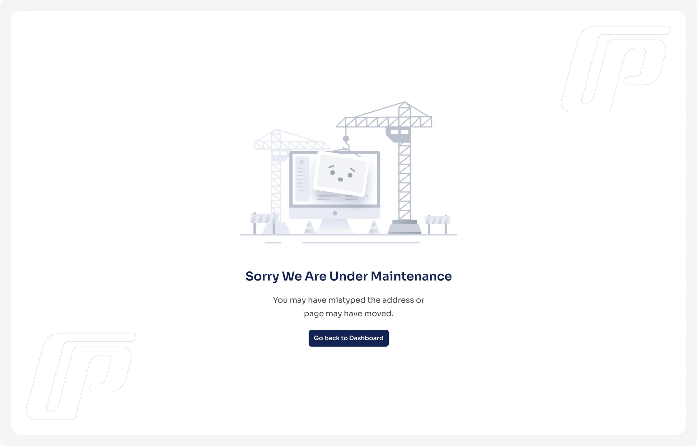 Turfly error state illustration screen